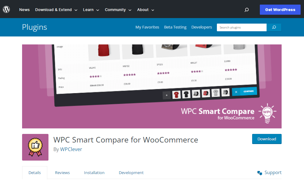 WPC Smart compare