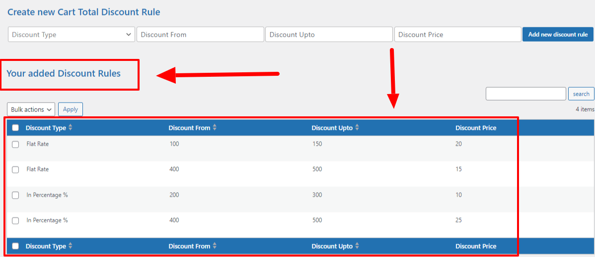 WooCommerce Discount Rule On Cart Total-2