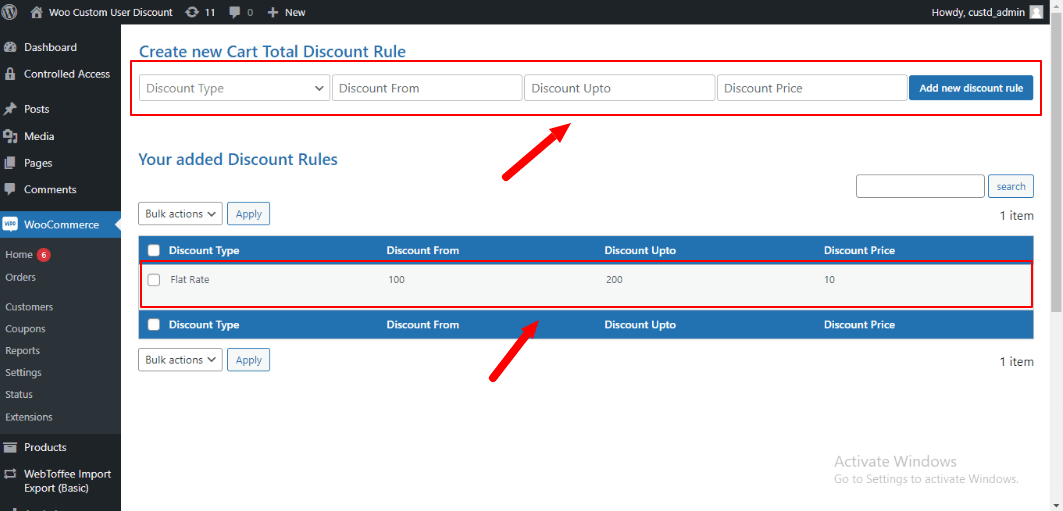 WooCommerce Discount Rule On Cart Total-3