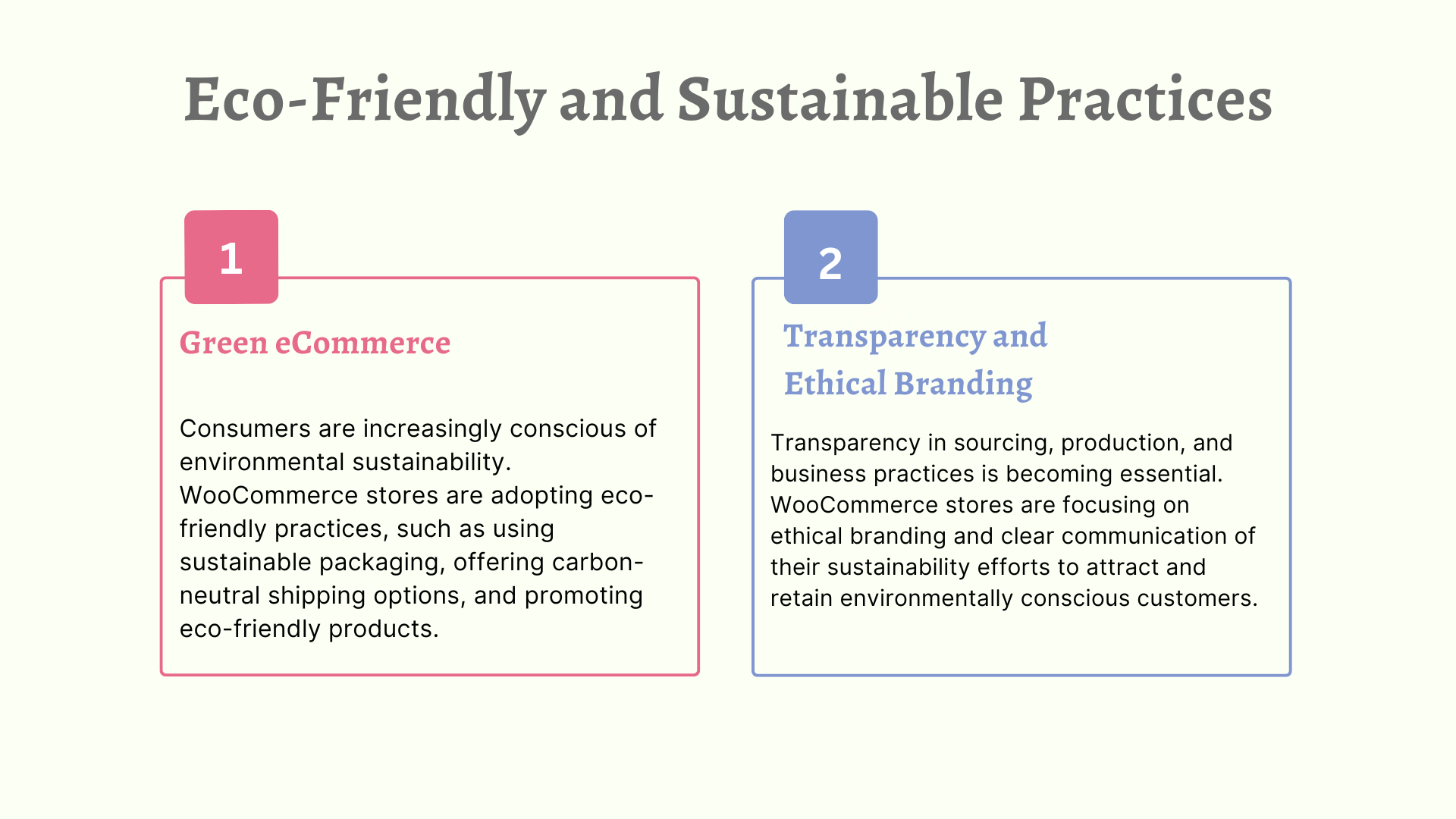 Eco-Friendly and Sustainable Practices