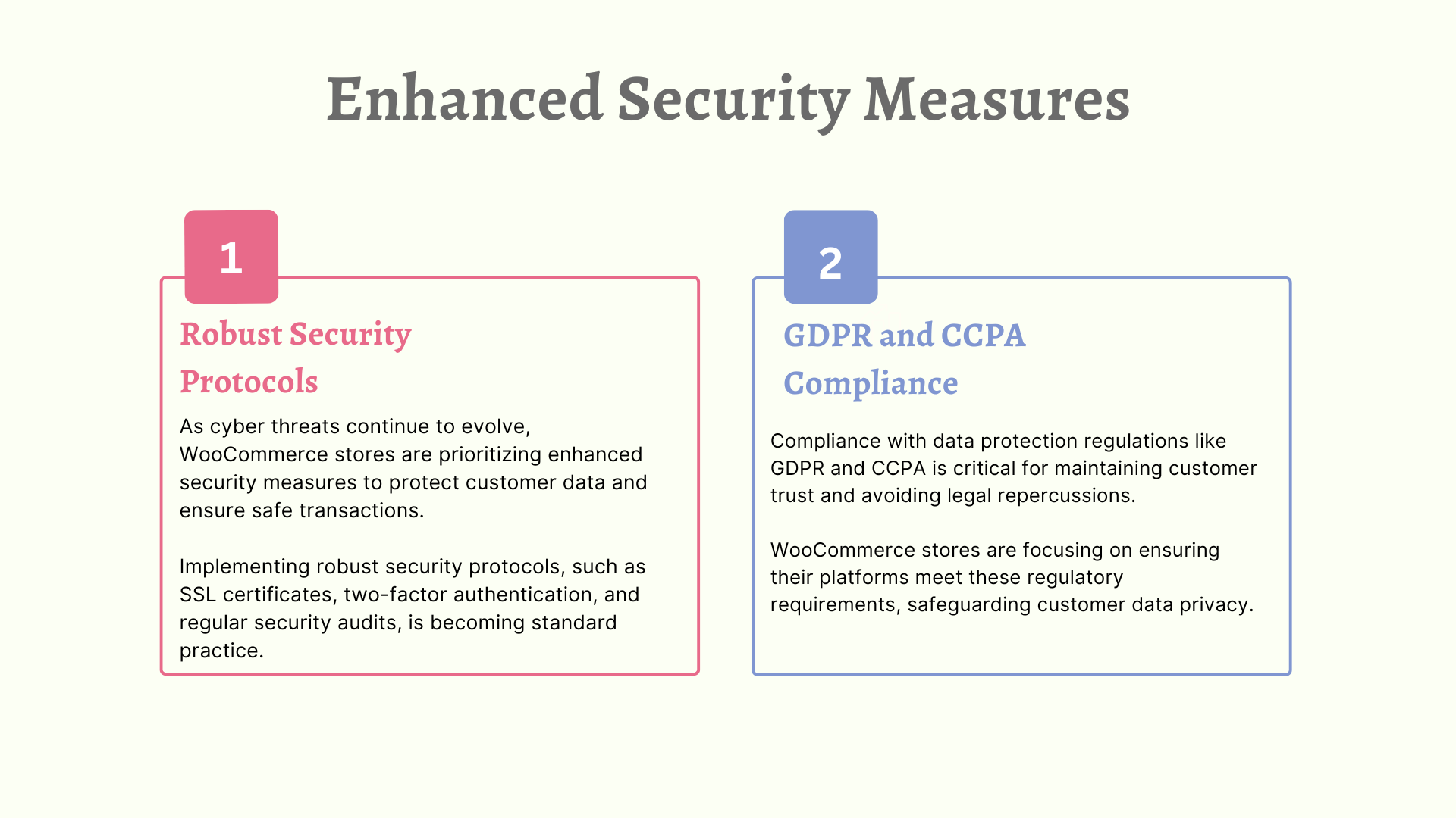 Enhanced Security Measures